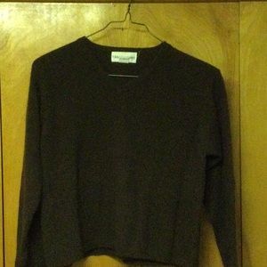 Dark brown cashmere sweater